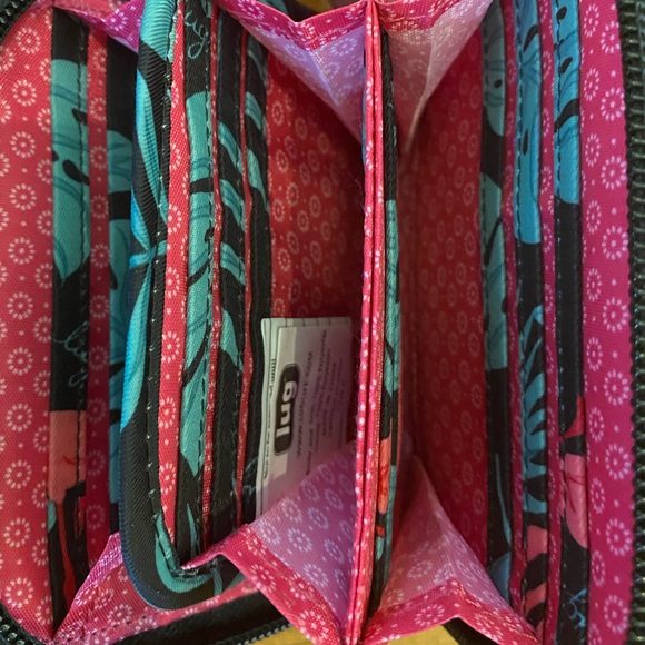 Lug splits SE RFID wallet in flamingo print - Picture 5 of 8